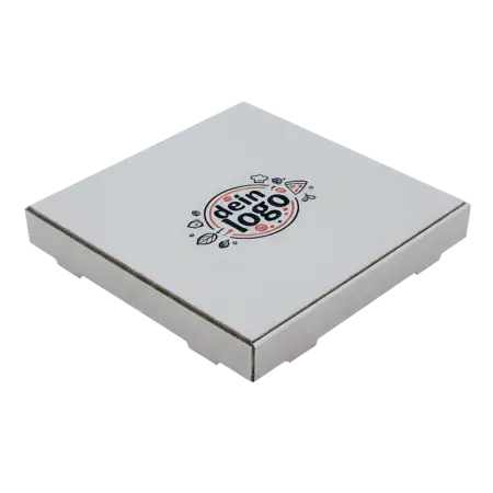 Pizza Karton mit Logo für professionelle Pizza Kartons und Pizzakartons. Ideal für Pizzerien, Lieferdienste und B2B Gastronomie in verschiedenen Größen und Farben.